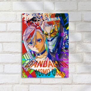 Quadro Decorativo Personagens Anime Colorido Dramatico
