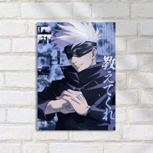 Quadro Decorativo Gojo Sorrindo Anime