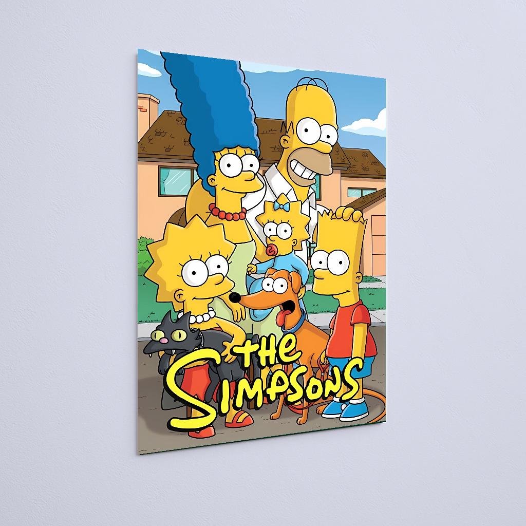 Quadro Decorativo Simpsons Familia Reunida Casa - Imagem 2