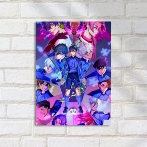Quadro Decorativo Blue Lock Personagens Futebol
