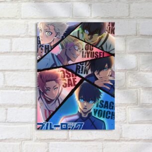 Quadro Decorativo Blue Lock Personagens Anime
