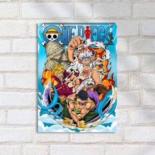 Quadro Decorativo One Piece Luffy Zoro