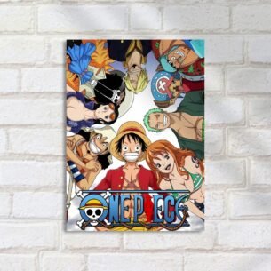 Quadro Decorativo One Piece Tripulacao Feliz
