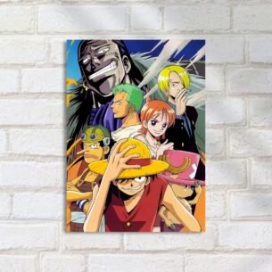 Quadro Decorativo One Piece Tripulacao Chapeu Palha