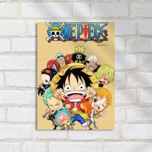 Quadro Decorativo One Piece Luffy Tripulacao