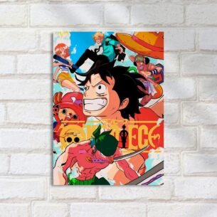 Quadro Decorativo Luffy Tripulacao Um Peca One Piece