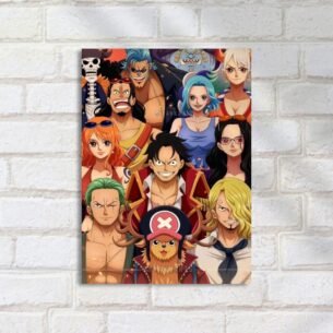 Quadro Decorativo Tripulacao One Piece Juntos