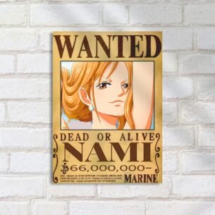 Quadro Decorativo Nami Recompensa One Piece Wanted