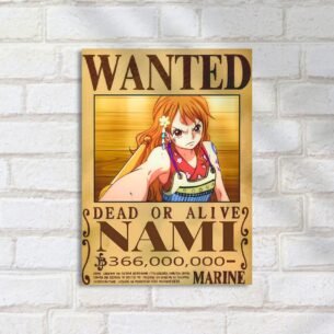 Quadro Decorativo Nami Cartaz One Piece Wanted