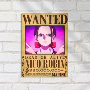 Quadro Decorativo Nico Robin Cartaz Querido One Piece Wanted