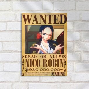 Quadro Decorativo Nico Robin Cartaz One Piece Wanted
