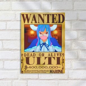 Quadro Decorativo Ulti Cartaz Recompensa One Piece Wanted