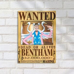 Quadro Decorativo Bentham Cartaz WOne Piece Wanted