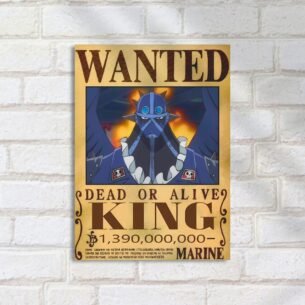 Quadro Decorativo Rei Mascarado Cartaz One Piece Wanted