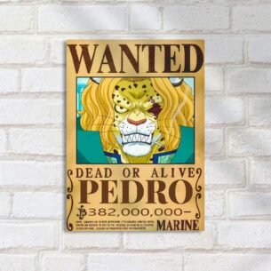 Quadro Decorativo Leopardo Poster One Piece One Piece Wanted