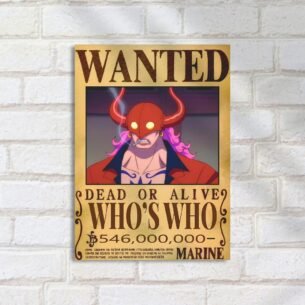 Quadro Decorativo Whos Who Poster Recompensa One Piece Wanted