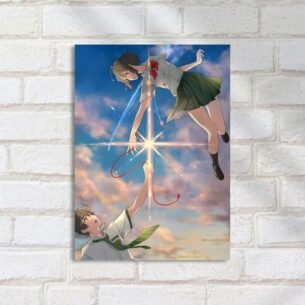 Quadro Decorativo Anime Personagens Corda Vermelha