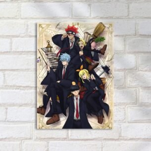 Quadro Decorativo Estudantes Anime Magicos