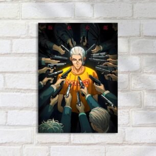 Quadro Decorativo Personagem Cercado Armas