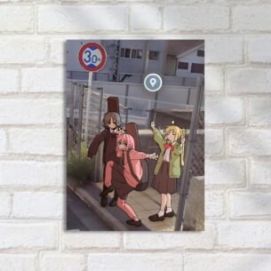 Quadro Decorativo Anime Personagens Com Instrumentos