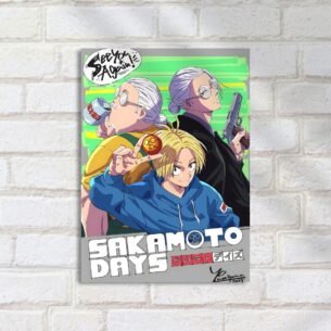Quadro Decorativo Sakamoto Days Personagens Armados