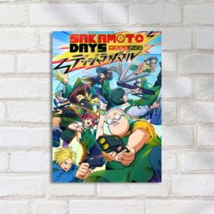 Quadro Decorativo Sakamoto Days Personagens Acao