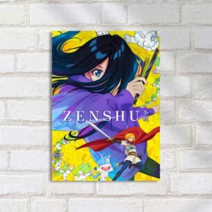 Quadro Decorativo Anime Ilustracao Colorida Fantasia