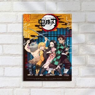 Quadro Decorativo Demon Slayer Personagens Anime
