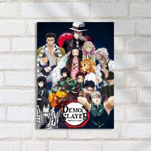 Quadro Decorativo Demon Slayer Personagens Anime