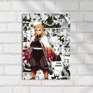 Quadro Decorativo Espadachim Demon Slayer Manga