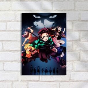 Quadro Decorativo Demon Slayer Personagens Anime