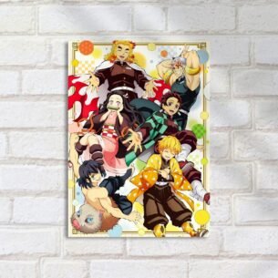 Quadro Decorativo Demon Slayer Personagens Anime