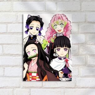 Quadro Decorativo Demon Slayer Personagens Juntas