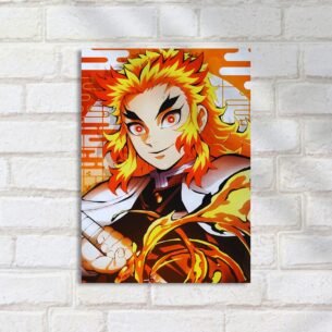 Quadro Decorativo Markdown Desenho Anime Personagem Sangue Demon Slayer