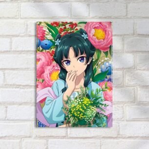 Quadro Decorativo Anime Garota Com Flores Diario da Apotecaria