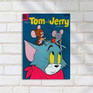 Quadro Decorativo BARBEARIA - Tom Jerry Comics Peraltas