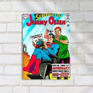 Quadro Decorativo Superman Cabelo Jimmy Olsen