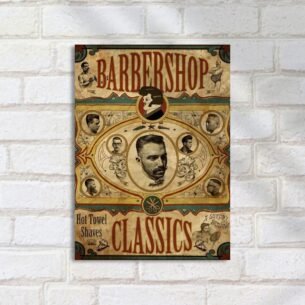 Quadro Decorativo Barbearia Poster Vintage Barba