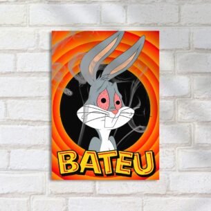 Quadro Decorativo Bugs Bunny Olhos Vermelhos