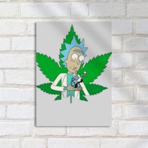 Quadro Decorativo Rick Cachimbo Folha Verde