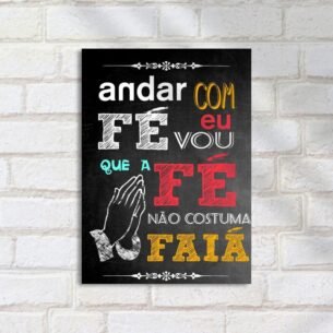 Quadro Decorativo Andar Com Fe Faia