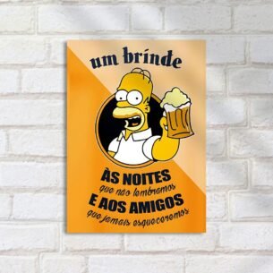 Quadro Decorativo Homer Brinde Cerveja