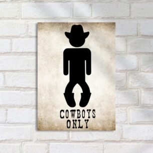 Quadro Decorativo Cowboys Only Icone