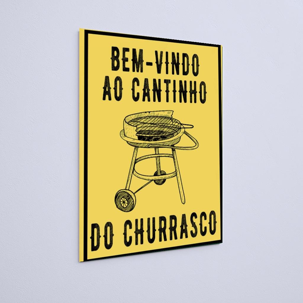 Quadro Decorativo Cantinho Churrasco Bemvindo - Imagem 2
