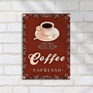 Quadro Decorativo Cafe Expresso Retro