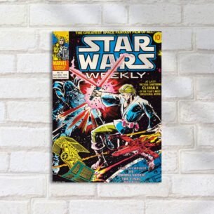 Quadro Decorativo Star Wars Luta Lightsaber