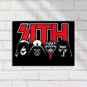 Quadro Decorativo Sith Kyloren Darthmaul Vader
