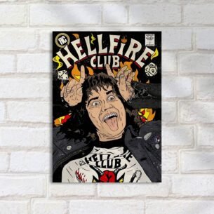 Quadro Decorativo Hellfire Club Capa Revista
