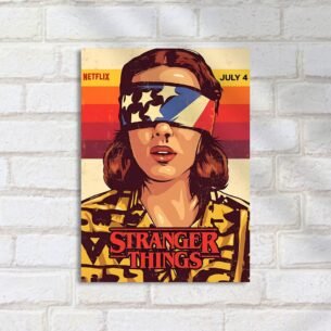 Quadro Decorativo Stranger Things Cartaz Vintage