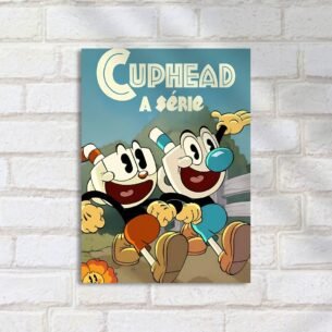 Quadro Decorativo Cuphead Mugman Sorrindo Serie